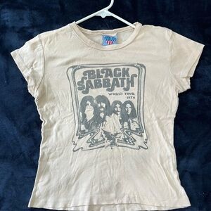 Black Sabbath Tee Size Medium Juniors Vintage Y2K Junk Food Brand